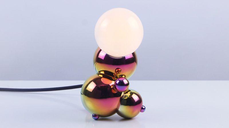 Bubbly Brass Lamps