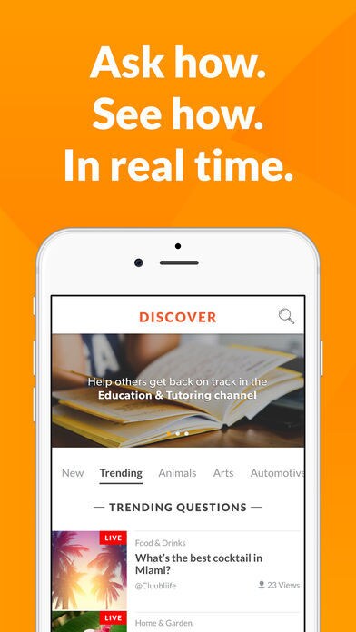 Livestreaming Q&A Apps