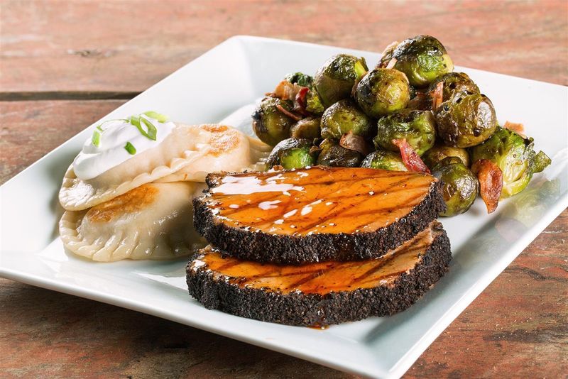 Coffee-Crusted Pork Entrees