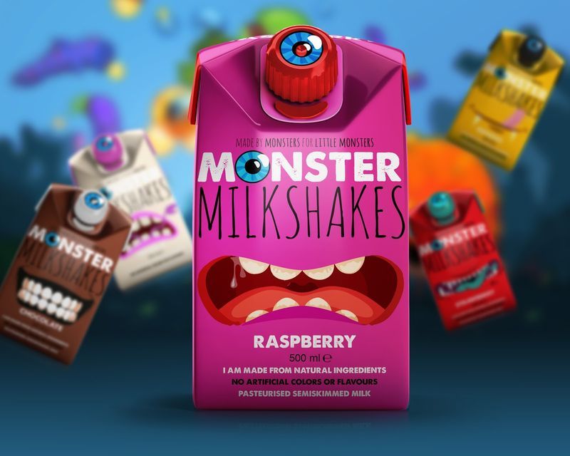 Monstrous Milkshake Cartons