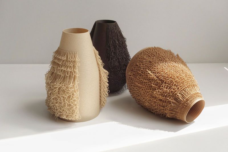 Hair-Implanted Vase Collections