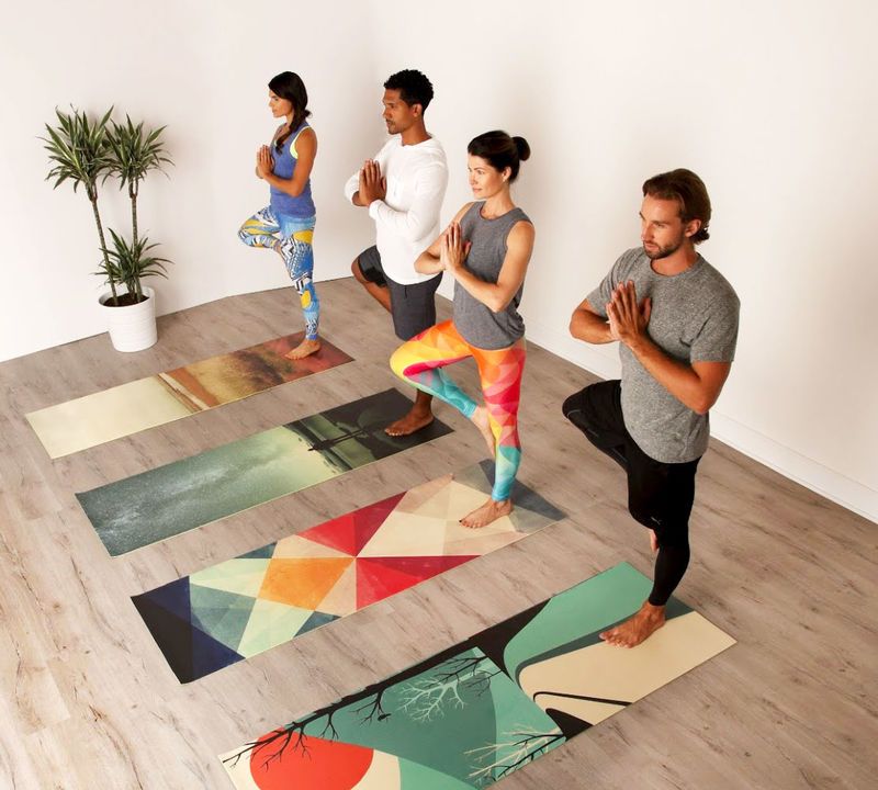 Art-Embellished Yoga Mats