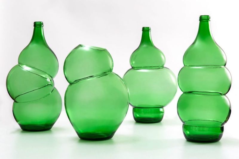 Glass Bottle-Based Vases