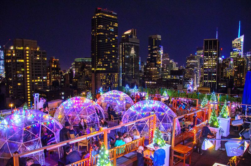 Cozy Rooftop Bar Igloos