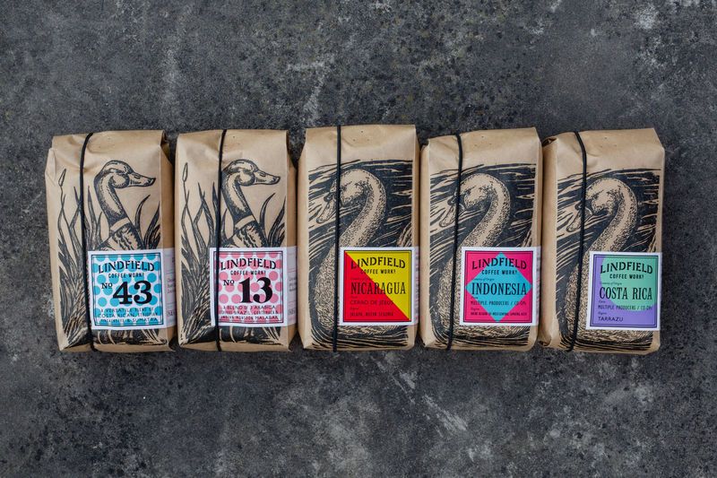 Avian-Themed Coffee Bags