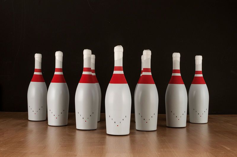Bowling Pin Wine Bottles