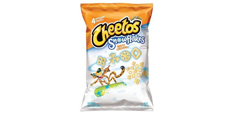 Snowflake-Shaped Cheese Puffs