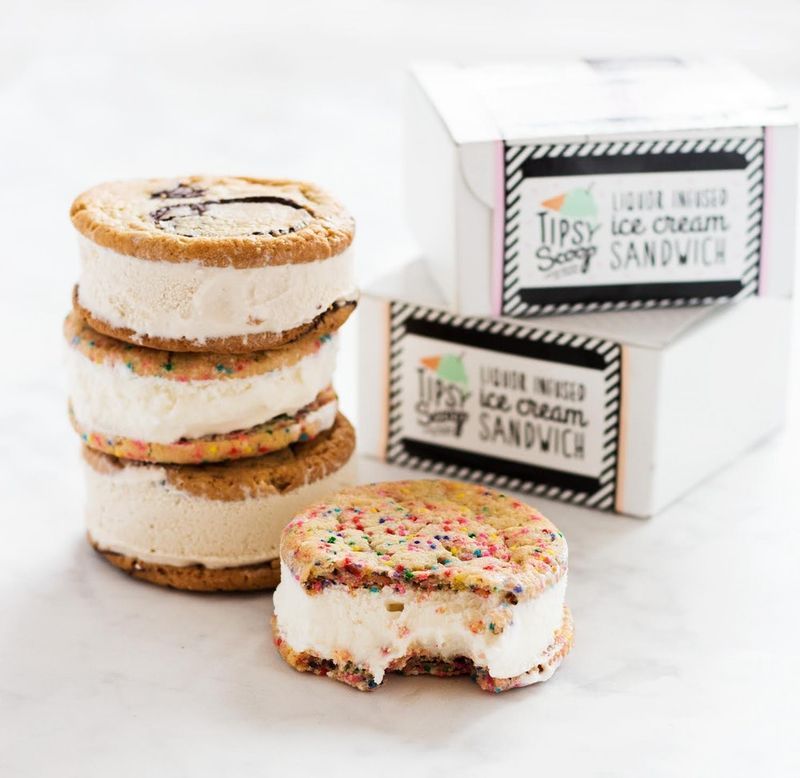 Boozy Ice Cream Sandwiches