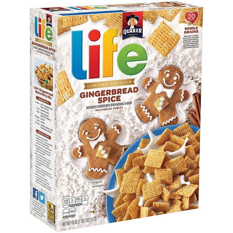 Seasonal Gingerbread Cereals