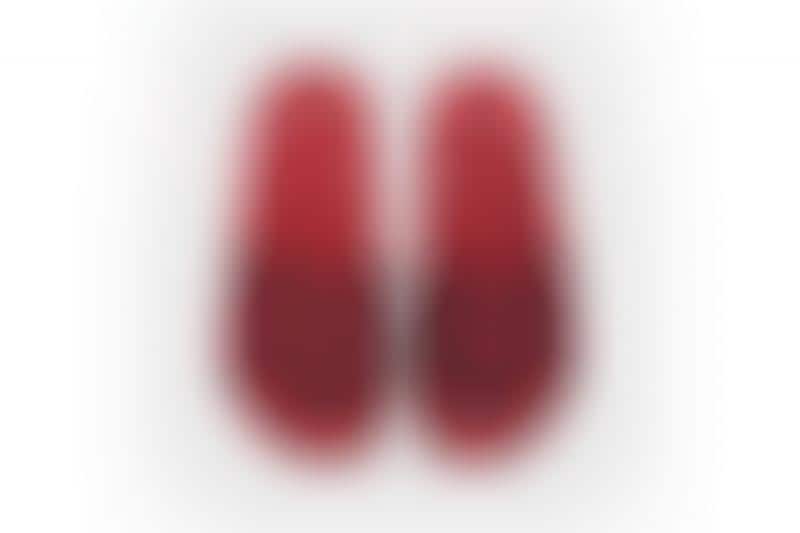 High-Shine Red Slides
