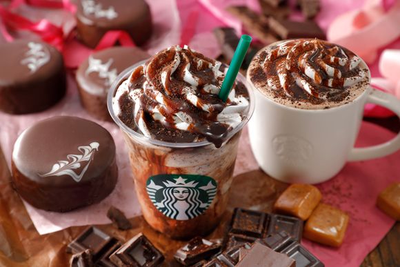 Decadent Valentine's Frappuccinos