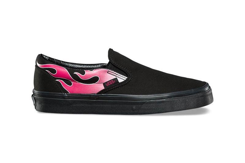 Fiery Pink Slip-Ons