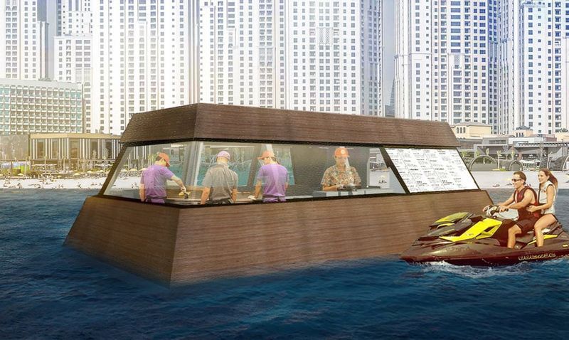 Floating Water-Based Food Stands