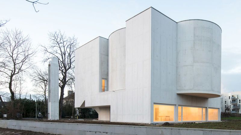 White-Concrete Church Designs