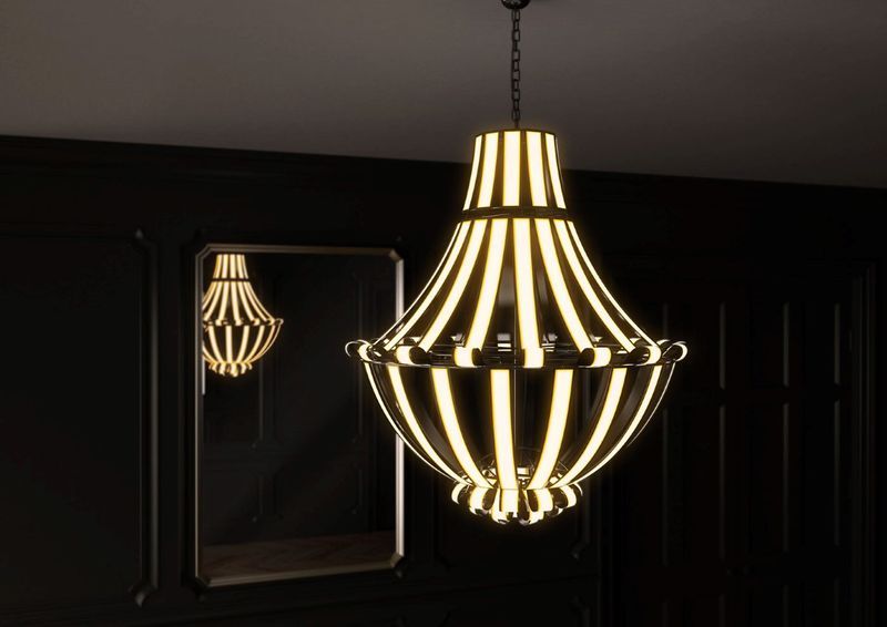 Antiquated Aesthetic OLED Chandeliers