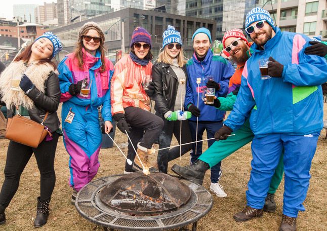 Retro Skier Beer Festivals