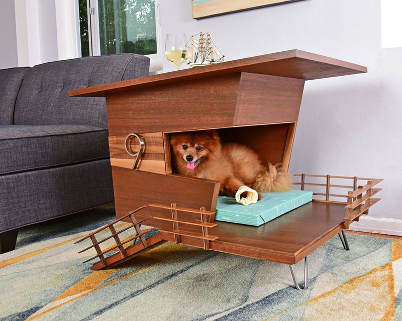 Wooden Contemporary Dog Houses