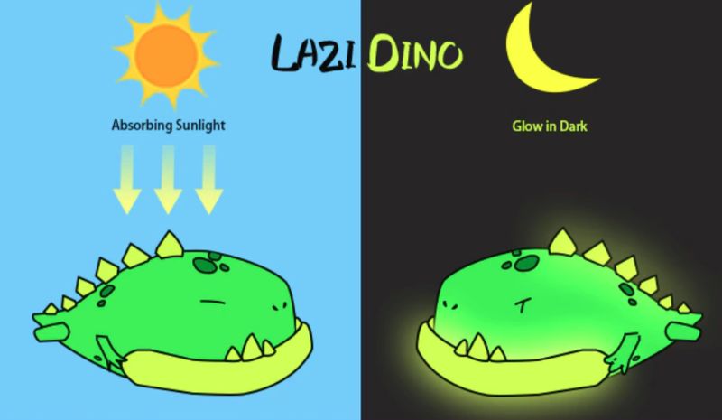 Luminous Dinosaur Slippers