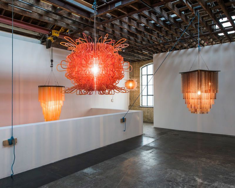 Luminous Sculptural Chandeliers