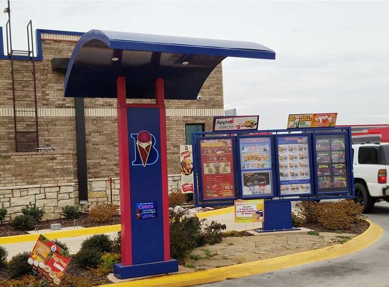 Pivoting Drive-Thru Canopies