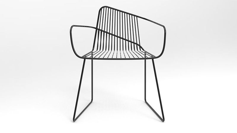 Wireframe-Constructed Chairs