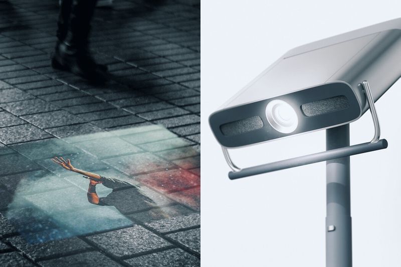 Interactive Street Performance Projectors