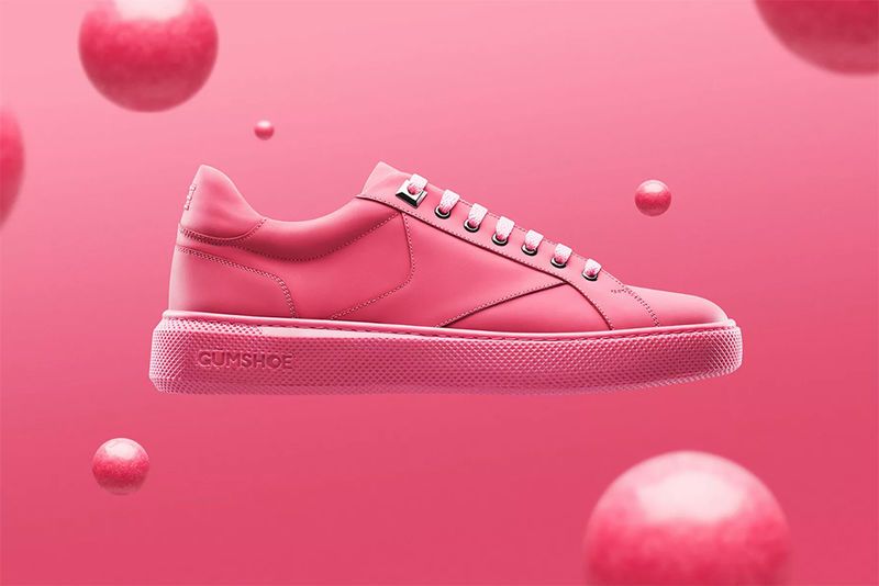 Recycled Gum-Created Sneakers