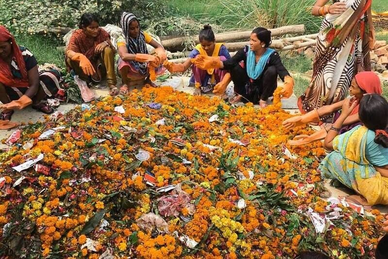 Religious Flower Petal Recycling