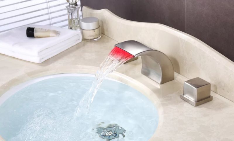 LED-Lit Wide-Spread Faucets