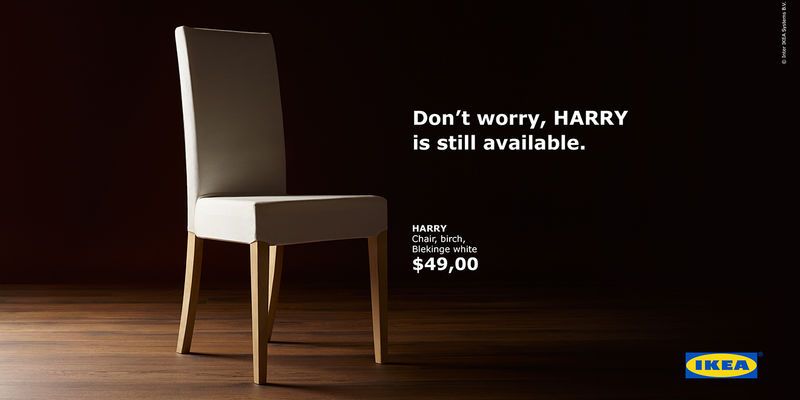 Royal-Referencing Chair Ads