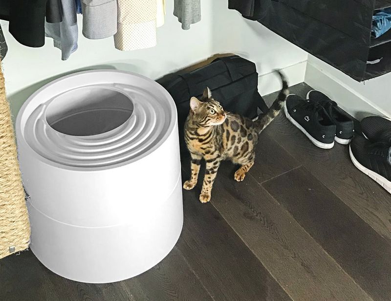 Circular Designer Litter Boxes