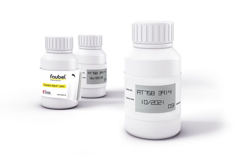 E-Ink Pharmaceutical Bottles