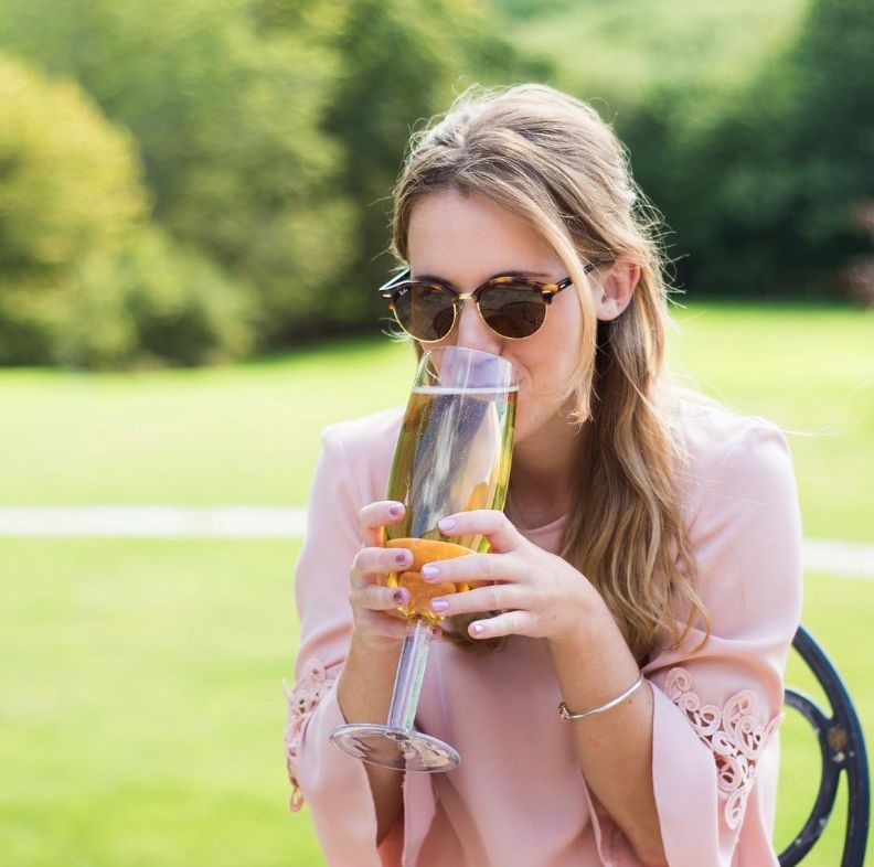 Bottle-Sized Champagne Flutes