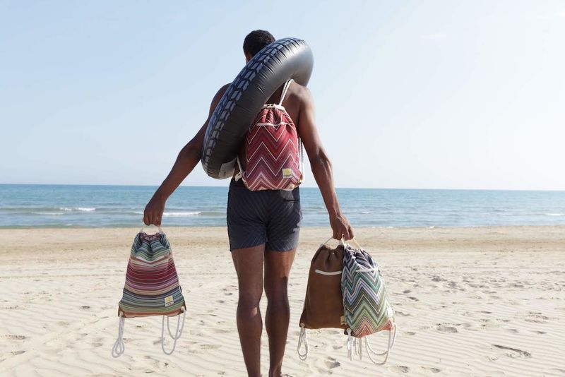 Blanket-Integrated Beach Bags