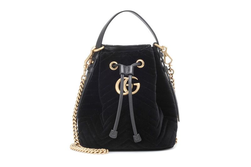 Gold-Embellished Bucket Bags