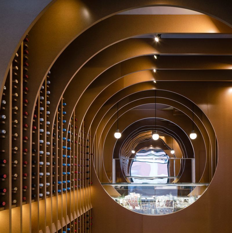 Contemporary Cave-Like Wine Shops