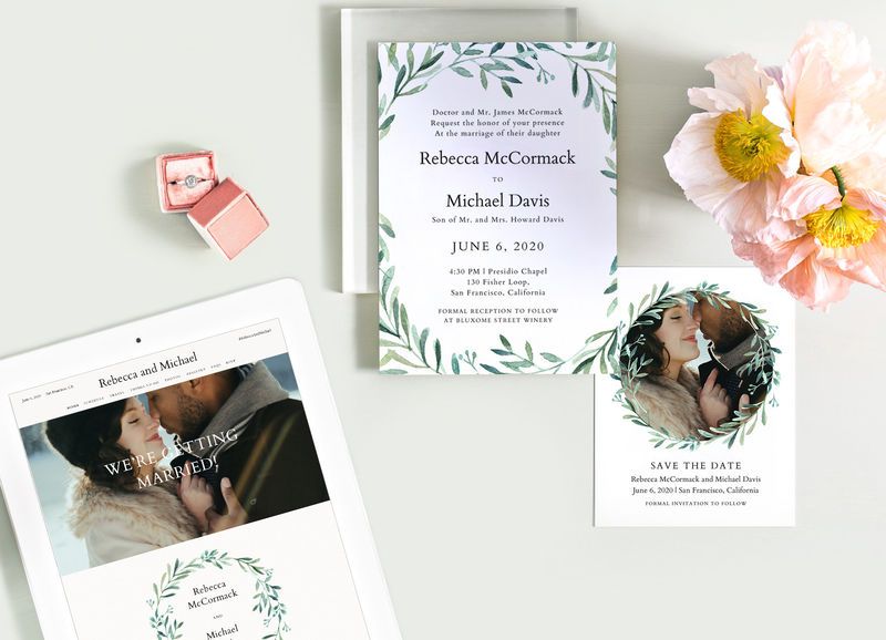 Simplified Wedding Invitations