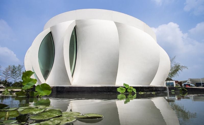 HOUSE OF LOTUS / ハウス オブ ロータス FADE PRINT O.F.T Flower-Shaped Printed Abodes : lotus house