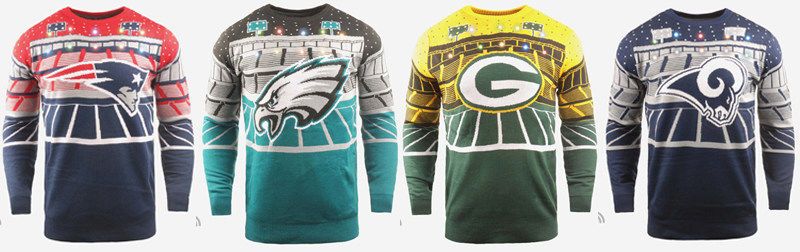 Nfl light up christmas sweater best sale