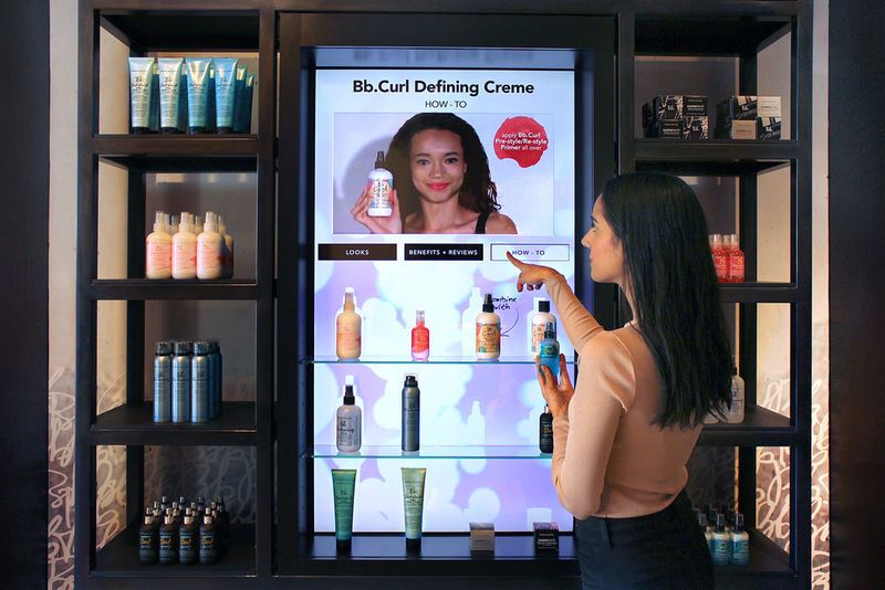 Connected Hair Product Displays