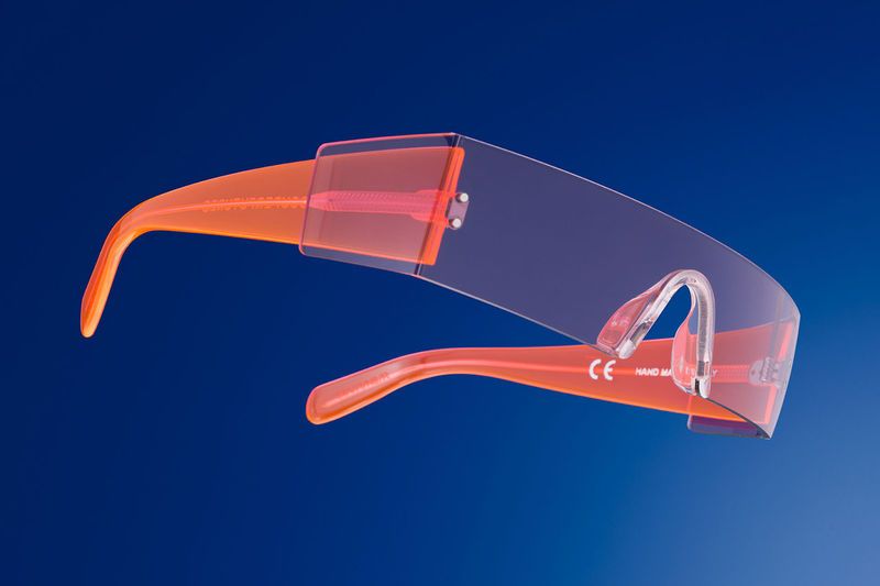 Futuristic Peach Sunglasses