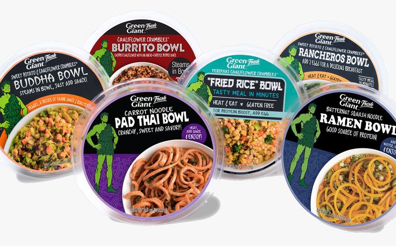 Prepackaged Vegetarian Meal Bowls