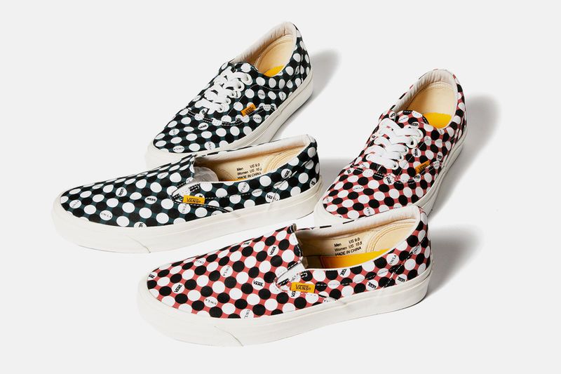 Polka-Dotted Canvas Sneakers