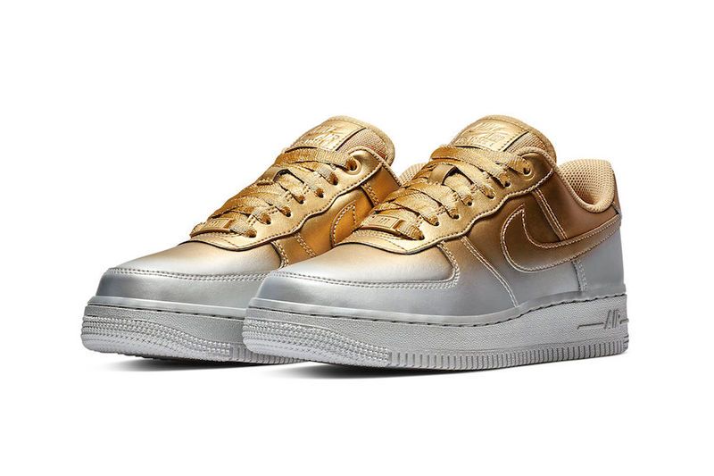 Entirely Metallic Gradient Sneakers