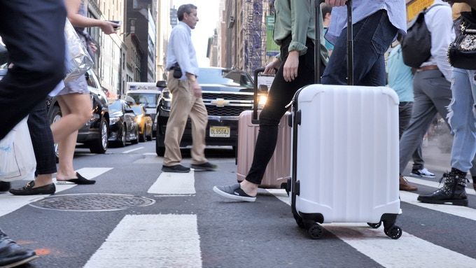 Durable Device-Charging Luggage