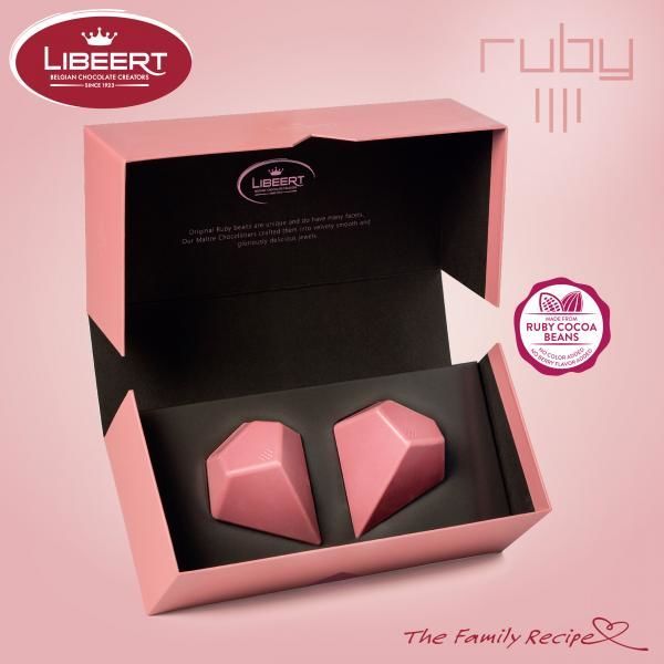 Faceted Pink Chocolates