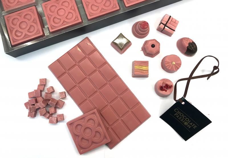 Experimental Pink Chocolates