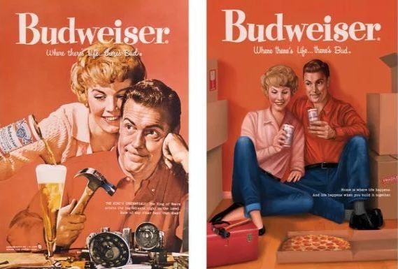 Modernized Vintage Beer Ads