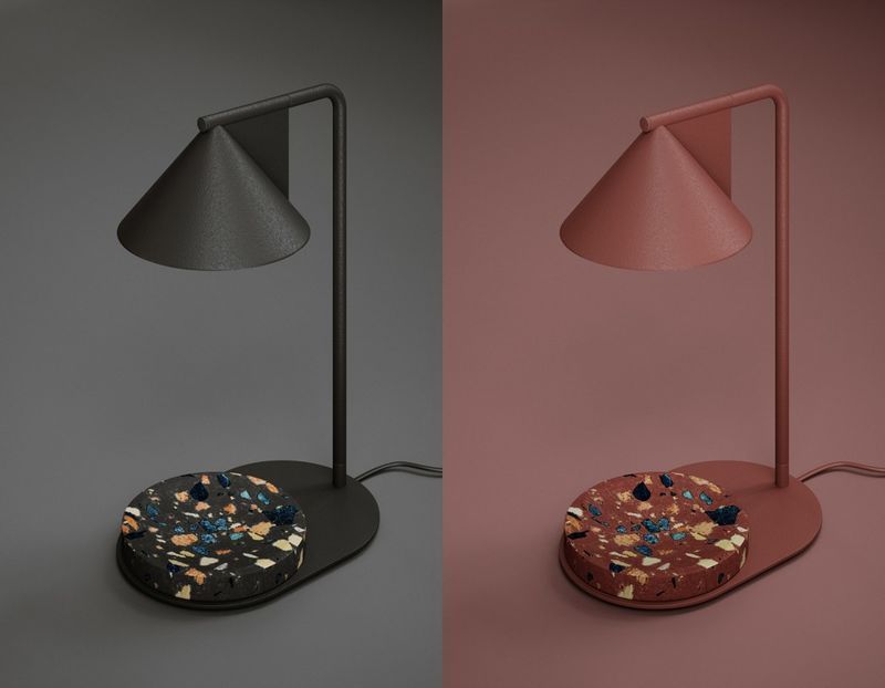 Raw Stone-Infused Lamps