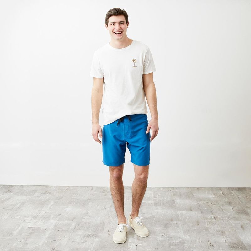 Soft Ocean-Blue Board Shorts